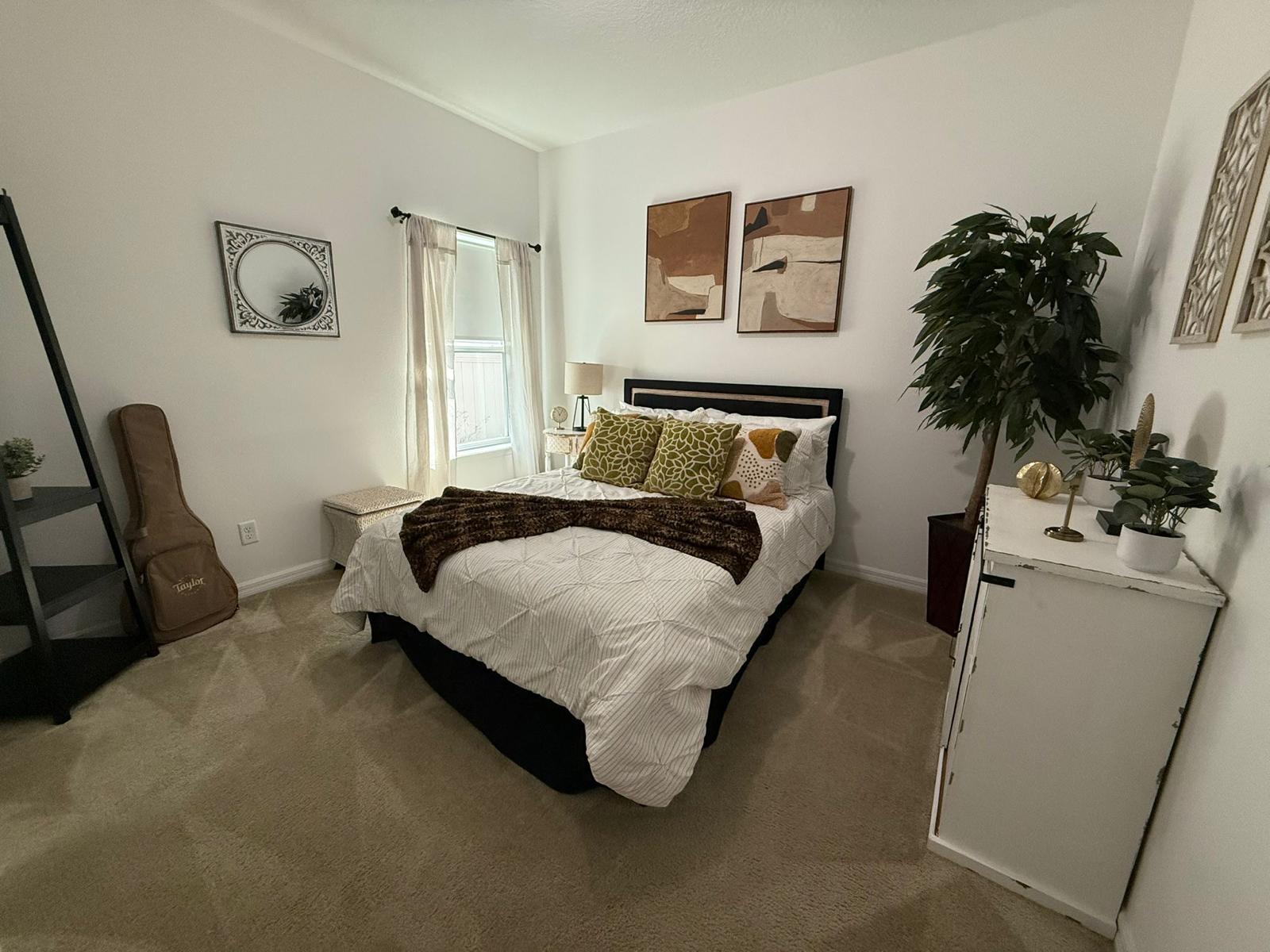 Bedroom after deep cleaning